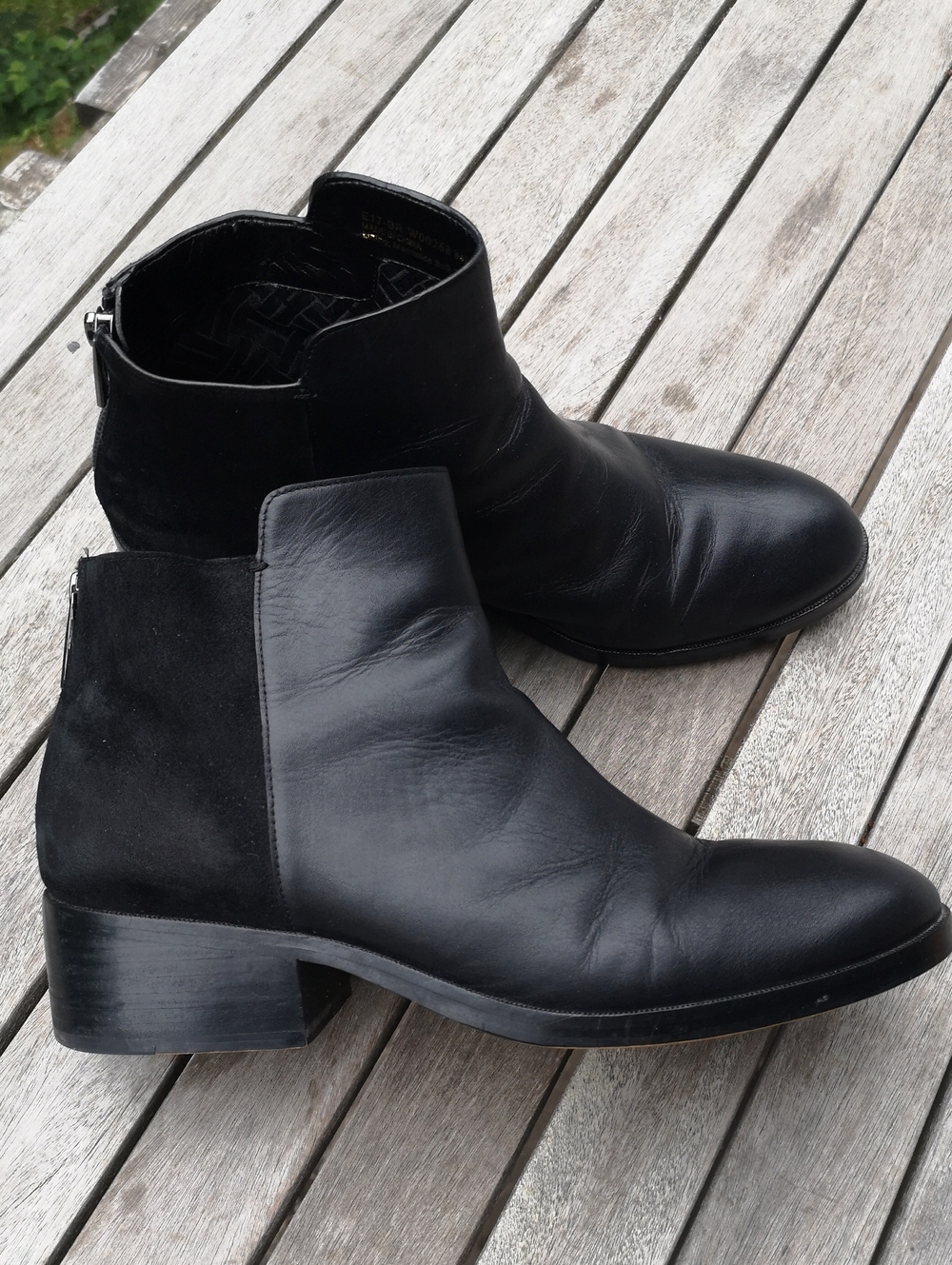 Cole Haan black leather ankle boots